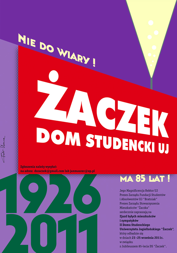 2011, 85 Years of Zaczek---university dormitory